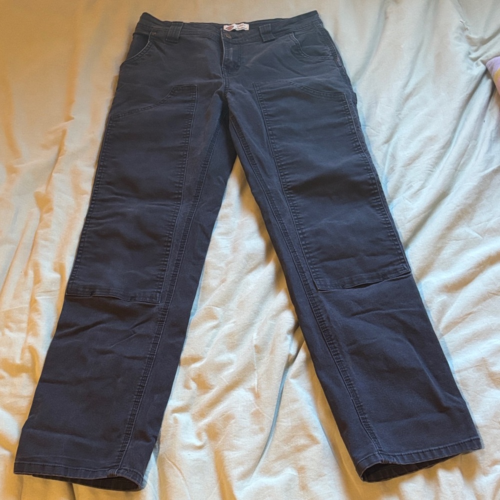 Dickies Women’s Duck Double-Front Carpenter Pants in Black Size 4R